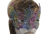 Colorful Fabric Devil Demon Costume Mask